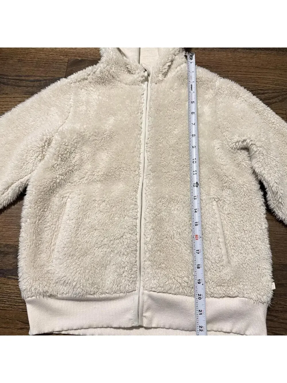 Athleta Girl So Snug Sherpa Chantilly Cream Chantilly Cream Jacket SZ XL/14